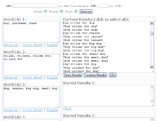 A look at how to build larger keyword lists for search marketing needs and goals. Use it to build different variation keywords and different match types. 