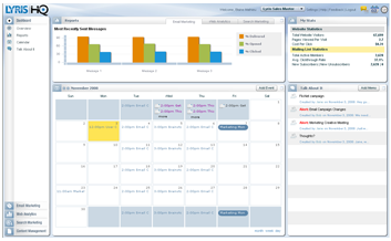 A little view of the ClickTracks software for SEO  for email marketing, search marketing, and mobile marketing. 