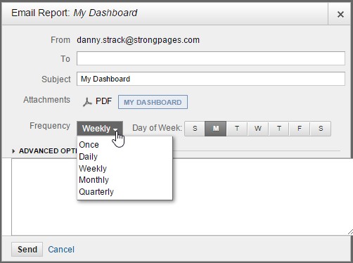 Emailing a Dashboard 2