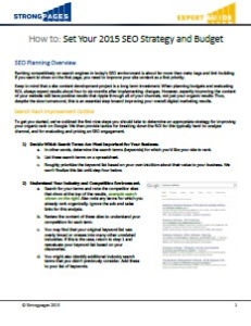 IMG Set SEO Strategy and Digital Budget